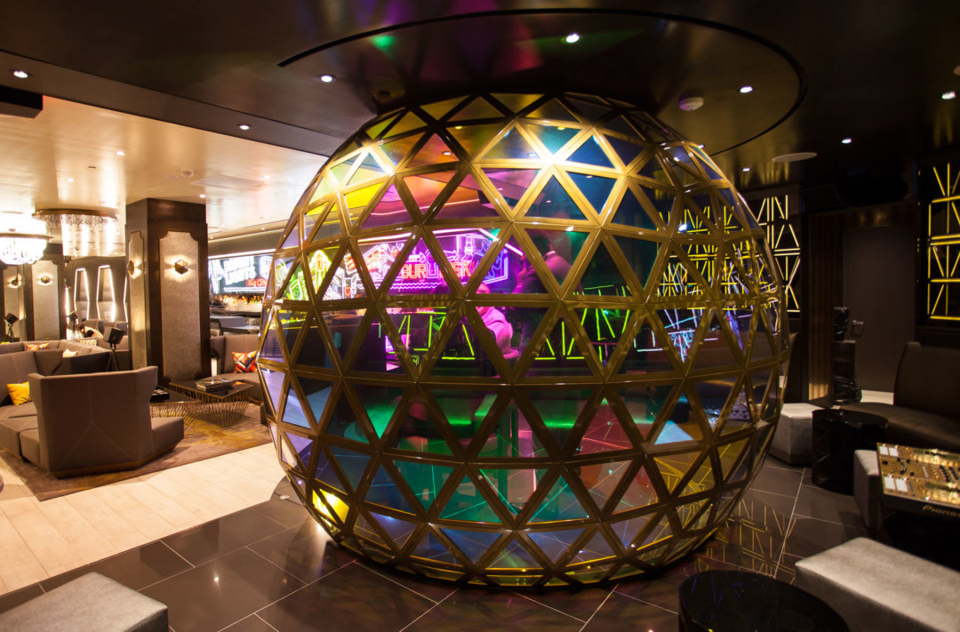 W New York Times Square | Dichroic Architectural Glass DJ Booth