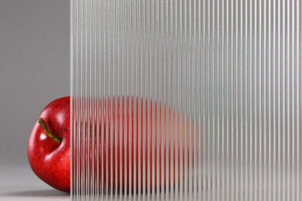 Low-Iron "Corduroy" Fluted Textured Glass