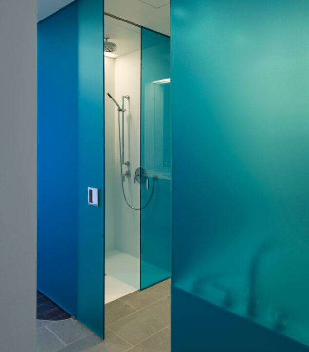 166 Perry Street Residential Building | Glass Shower Door