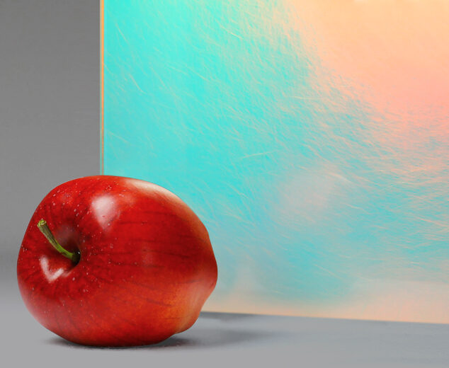 "Aurora Borealis Optichroic®" Laminated Back-Painted Glass