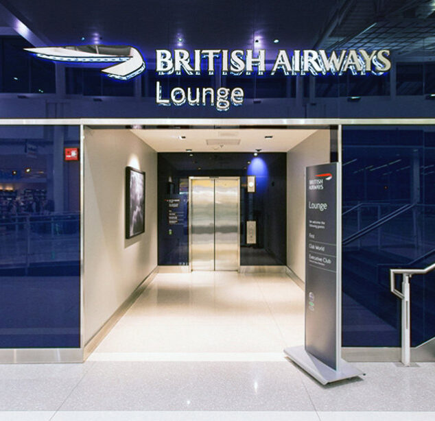 British Airways Lounge | Glass Wall