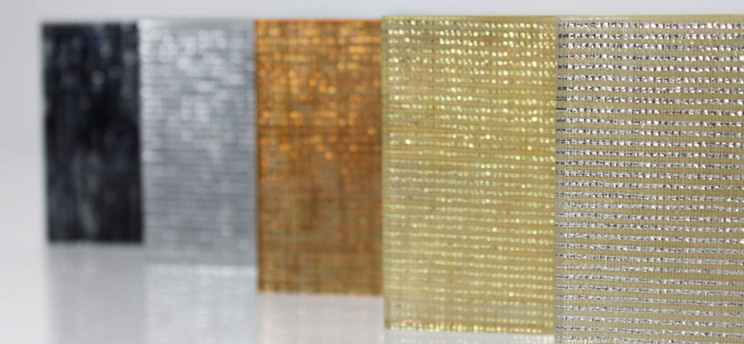 Glitterati™ Fabric Laminated Glass Collection