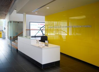 Commonwealth Center for Advanced Manufacturing | Glass Lobby & Wall