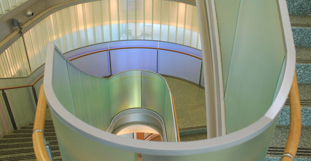 CUNY | Dichroic Glass Staircase