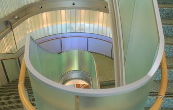 CUNY | Dichroic Glass Staircase