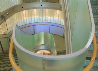 CUNY | Dichroic Glass Staircase