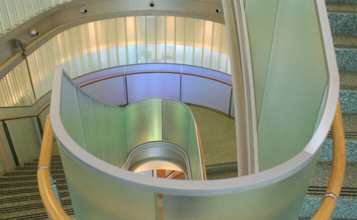 CUNY | Dichroic Glass Staircase