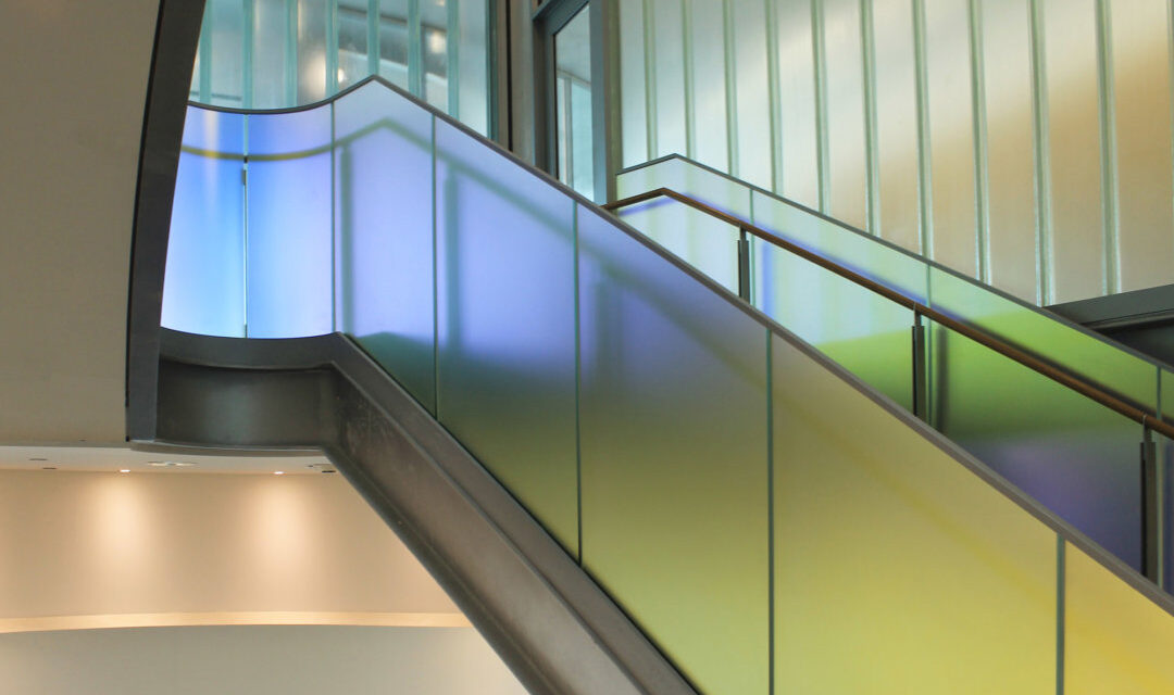 CUNY | Dichroic Glass Staircase