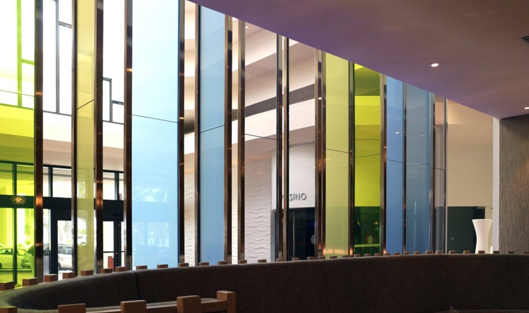 Renaissance Jaragua Hotel | Multi-Colored Glass Wall