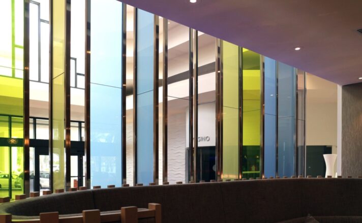 Renaissance Jaragua Hotel | Multi-Colored Glass Wall