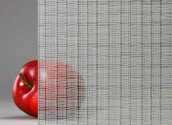 "KOVA for Bendheim White Basketweave" Decorative Laminated Glass