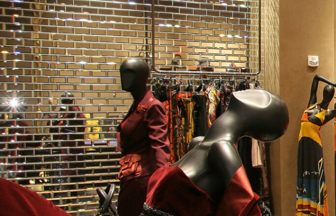 Christian Lacroix Store, Forum Shops | Glass Wall