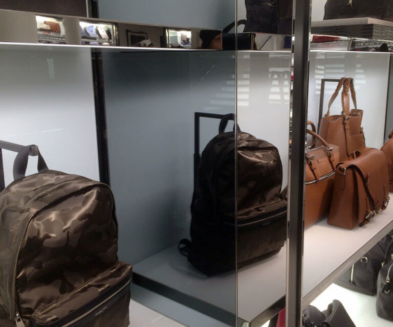 Luxury Retail NYC | Grey Glass Displays