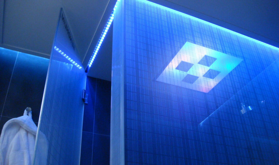 DIY Network's "Man Caves" TV Show | Glass Shower Enclosure