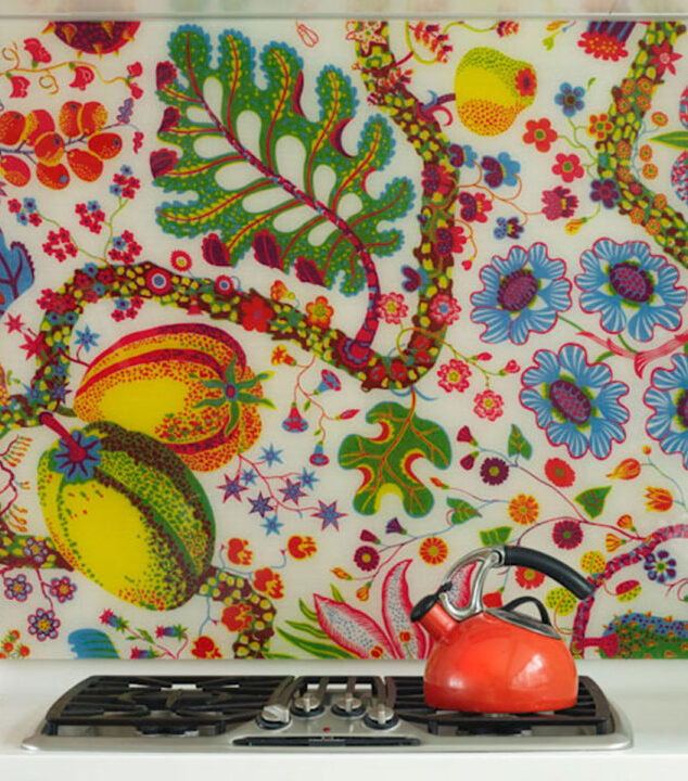 Private Residence | Decorative Glass Backsplash