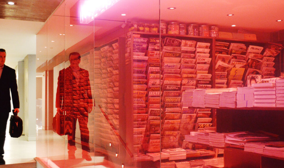 Row Hotel Lobby | Colored Glass Storefront