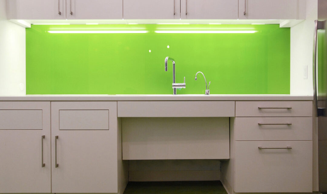 Dept. of Health & Mental Hygiene | Back-Painted Glass Backsplash