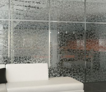 "Low-Iron Oberon™" Double-Sided Pattern Etched Glass