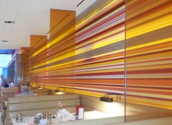 T45 Diner, Hyatt Times Square | Colored Gradient Glass