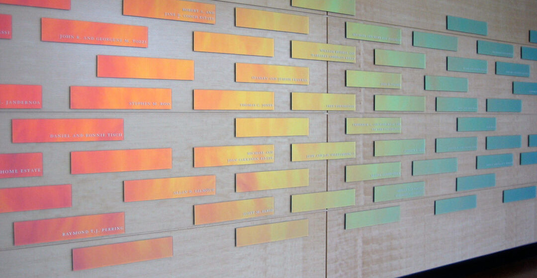University of Michigan School of Business | Dichroic Glass Signage