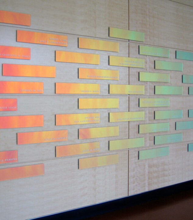 University of Michigan School of Business | Dichroic Glass Signage