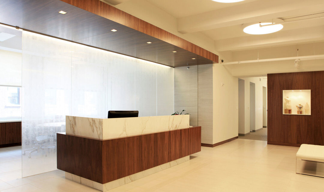 Vetta International Inc | Etched Glass Office Wall