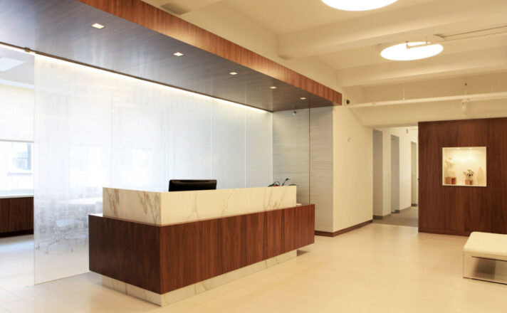 Vetta International Inc | Etched Glass Office Wall