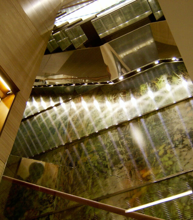 Zegna 5th Avenue Flagship Store | Linear Patterned Glass Wall