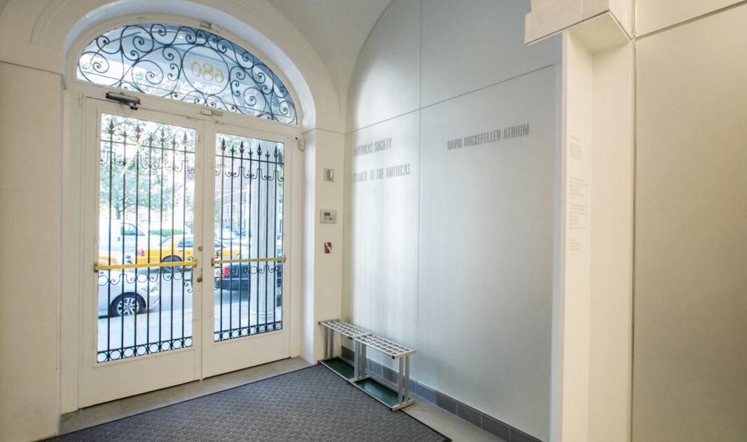Americas Society and Council of the Americas | AS/COA | Glass Wall
