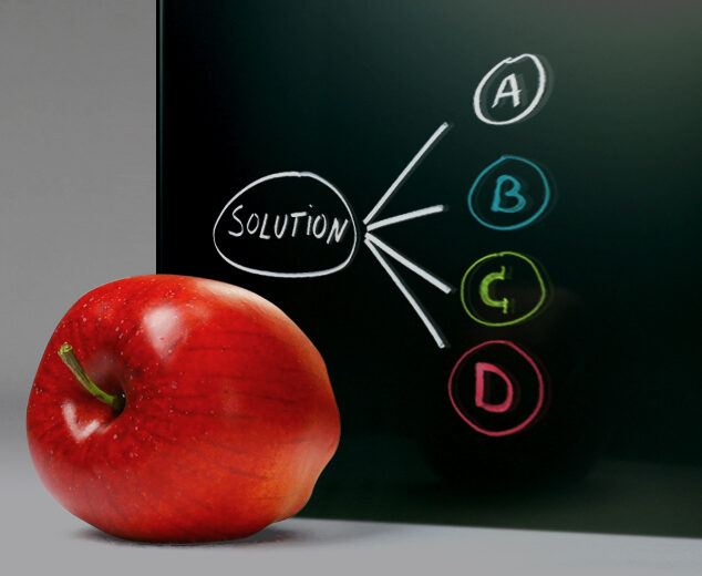 Dry-Erase Glass Marker Board in "Black"