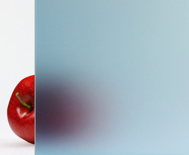 “Blue” Etched Glass