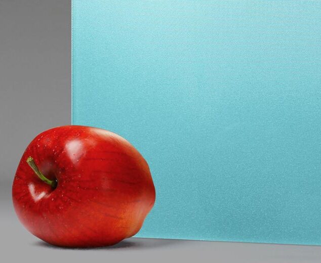 "Blue Metallic” Textured Back-Painted Glass