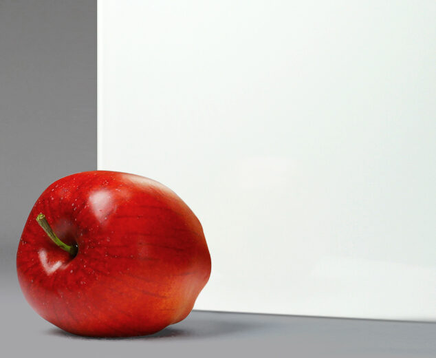 "Brilliant White” Back-Painted Glass