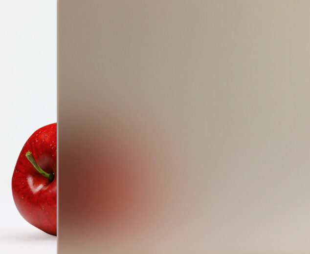 "Bronze" Etched Glass