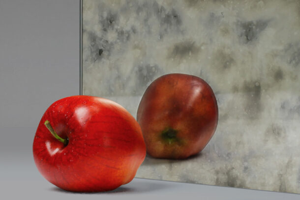 "VintageMirror™ Cloud" Antique Mirrored Glass