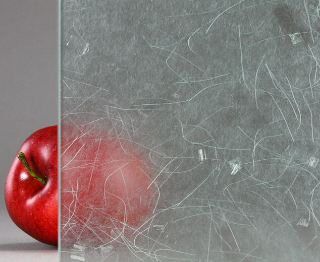 "Confetti” Rice Paper Laminated Glass