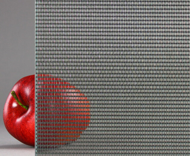 "Custom Metallic Mesh" Decorative Laminated Glass