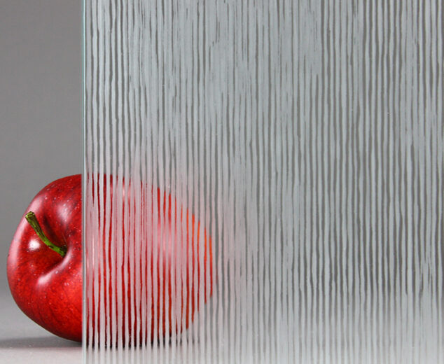 Low-iron "Double-Sided Satin Fibers" Etched Glass