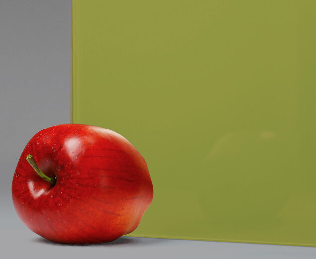 "Green Tea" Back-Painted Glass