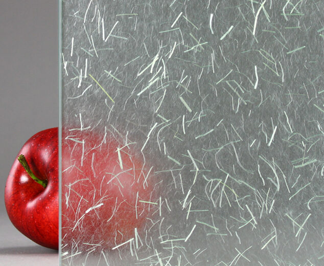 "Harvest" Rice Paper Laminated Glass