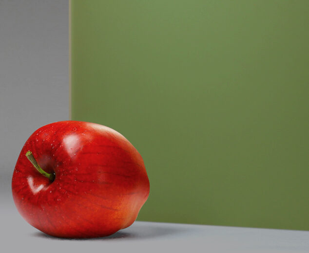 "Hunter Green" Etched Back-Painted Glass