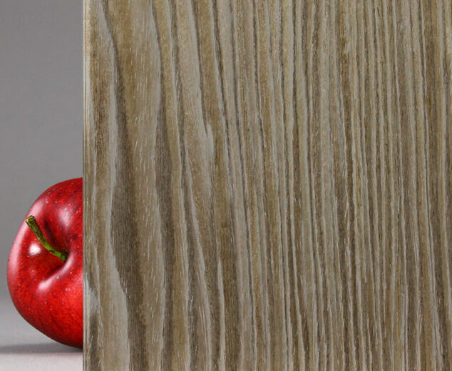 "Light Gray Oak" Wood Veneer Laminated Glass