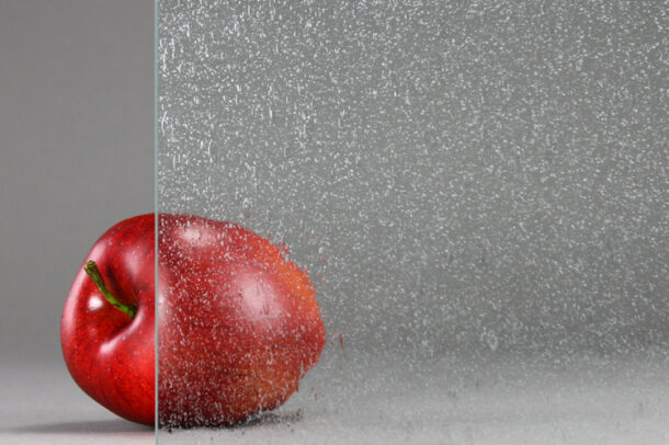 "Medium Seeded" Mouth-Blown Glass