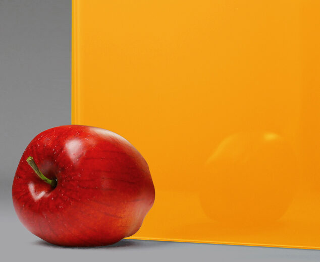 "Melon" Back-Painted Glass