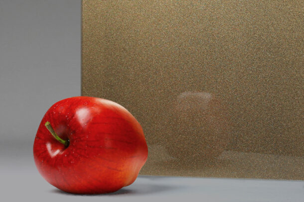 "Bronze Metallic" Back-Painted Glass