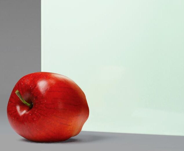 "Mint Ice" Back-Painted Glass