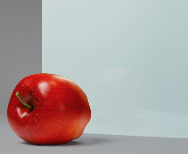 "Pale Blue" Back-Painted Glass