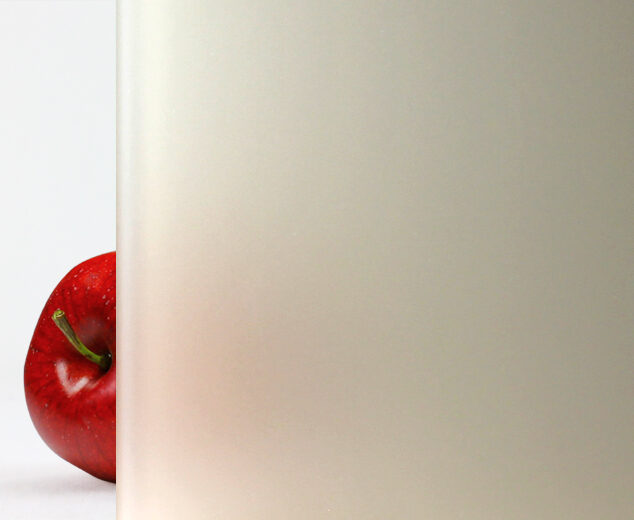 "Palest Beige Opal" Colored Etched Glass