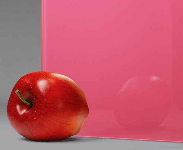 "Honeysuckle" Back-Painted Glass