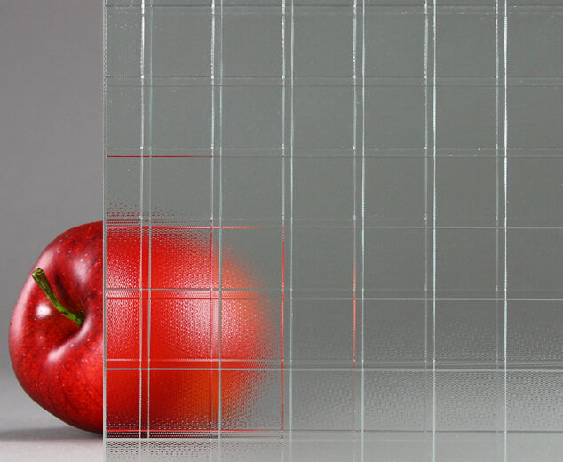 "Pinstripe Weave" Textured Laminated Glass